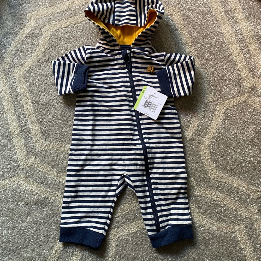 Little Me - 3 month hooded onesie